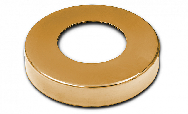 Низ стойки Ø50.8 мм, S=0.8 мм, 100х18 мм, золото k217-88 Низ стойки Ø50.8 мм, S=0.8 мм, 100х18 мм, золото k217-88