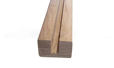 Дубовый поручень 60х40 некрашеный С ПАЗОМ, Премиум Ф-1221 купить в Казани