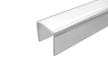 Профиль П-образный, L=2000 мм, t=1.5 мм, для стекла 16 мм, полир. (AISI 304) Ф-0457 купить в Казани