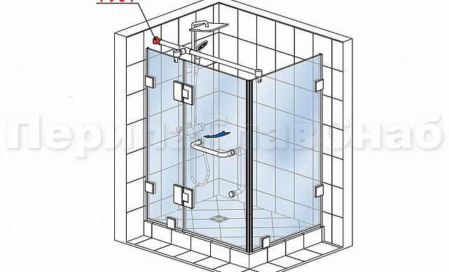 Соединитель стена-труба 19 мм, цинк-хром полированный t907 Pzn 2