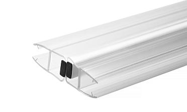 Комплект уплотнителей для стекла в душевую кабину (2 шт.), стекло-стекло 8 мм, прозрачный, 180°, 2200 мм t209-2 купить в Казани