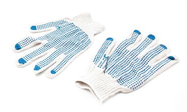 Перчатки х/б, точка Ф-0809 купить в Казани Перчатки х/б, точка Ф-0809 купить в Казани