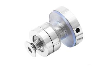 Крепление трека к стеклу AISI 304 шлифованное t449 SSS  купить в Казани