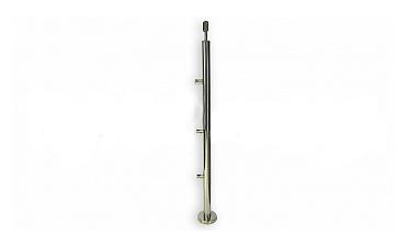 Стойка круглая Ø38.1: 3 ригеледержателя, полированная, высота 950 мм (AISI 304) k713 купить в Казани