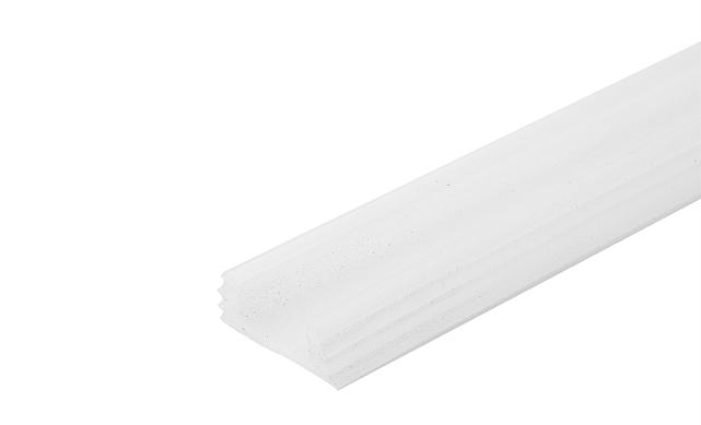 Рассеиватель света для трубы с пазом 24х24, плоский (хлыст 3 метра) k777-3