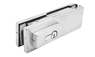 Замок для стеклянной двери центральный с прямоугольным ригелем, шлифованный, вырез 13 t152 SSS купить в Казани