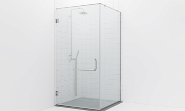 Комплект фурнитуры для душевой перегородки на профиле с угловой штангой t551-1 купить в Казани