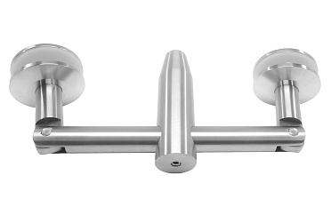 Крепление двойное с рутелями к стене, AISI 304 k629 купить в Казани