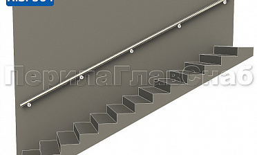 Готовый пристенный поручень с 5 держателями, длина 4300 мм (AISI 304) k730-43 купить в Казани Готовый пристенный поручень с 5 держателями, длина 4300 мм (AISI 304) k730-43 купить в Казани