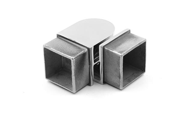 Поворот поручня 40х40 мм, регулируемый, полированный, (AISI 304) k366