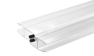 Комплект уплотнителей для стекла 8мм (2 шт.), прозрачный, стекло-стекло, с магнитом 135°, 2,2 м. t208-2 купить в Казани