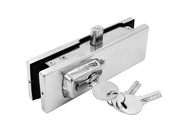 Замки для стеклянных дверей купить в Казани