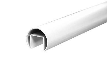 Труба  Ø42.4 мм, с пазом 24х24 мм, анодированный алюминий Фk820 AL купить в Казани