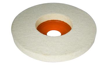 K427-3 войлок белый Ø125х10 мм очищенный, для тонкой полировки 11 000 rpm, Premium k427-3  купить в Казани