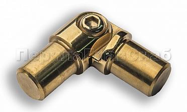 Поворот ригеля Ø16х1.5 мм, с двумя установочными штифтами, шарнирный, золото (AISI 304) k060-88 купить в Казани