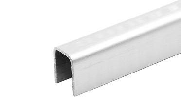 Профиль П-образный t=1,5 мм под стекло 20 мм, полированный, длина 2000 мм, AISI 304 Ф-1149 купить в Казани