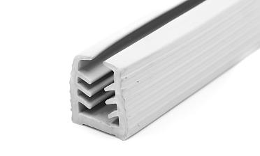 Уплотнитель в поручень с пазом 27х30 для стекла 10 мм, EPDM (палки 3 м) СЕРЫЙ Фk305-G купить в Казани