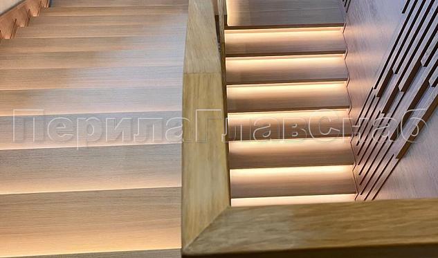 Перила с деревянными поручнями в Казани. Готовые проекты ПерилаГлавСнаб