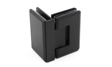 Петля для душевой стекло-стекло 90х55 мм, 90°, цинк, черный t304 BZn купить в Казани