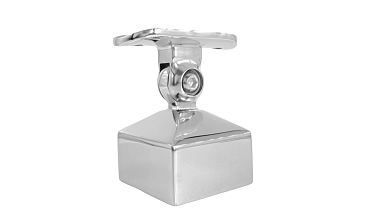 Наконечник 40х40 мм внешний полированный, с ложе под Ø50.8 мм, литой, регулируемый, облегченный, AISI 304, k239-4-NEW купить в Казани