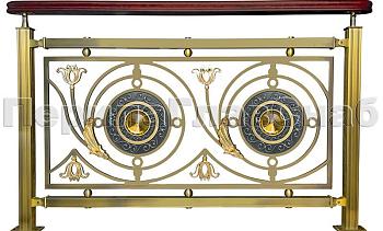 Латунные ограждения лестниц серия – Валгалла XL04 в Казани. Готовые проекты ПерилаГлавСнаб