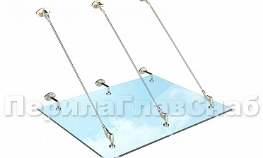 Комплект фурнитуры для козырька 1500х1500 (на вантах/тягах) k671-15-15 купить в Казани Комплект фурнитуры для козырька 1500х1500 (на вантах/тягах) k671-15-15 купить в Казани