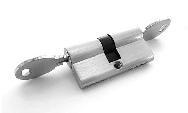 Личинка латунная 30х30мм для замка t155 ключ-ключ t155-101 SSS купить в Казани