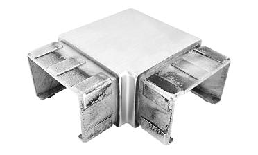 Отвод для поручня с пазом 40х60 мм, шлифованный (AISI 304) Фk542-2 купить в Казани