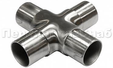 Соединение поручня Ø38.1 мм, крестовина (AISI 304) k360 купить в Казани
