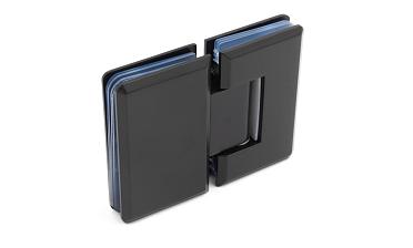 Петля для душевой кабины стекло-стекло 180°, 90*55, цинк, черн. t303 BZn купить в Казани