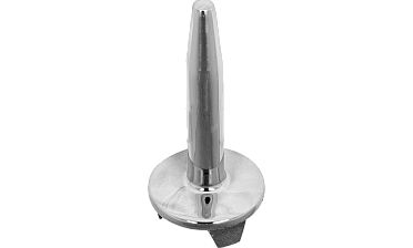 Наконечник палец (солдатик) на стойку Ø38.1 мм, без ложемента, литой, полированный, повышенной коррозионной стойкости, под сварку, облегченный, нержавеющий AISI 316, k034-3 купить в Казани