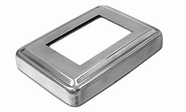 Низ стойки под трубу 105х75х0.8 мм для трубы 61х41 мм, полированный 400 Grit (AISI 304) k399 купить в Казани