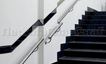Пристенный поручень из нержавеющей стали 50 мм в Казани. Готовые проекты ПерилаГлавСнаб