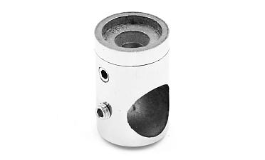 Ригеледержатель на стойку под плоскость Ø16 мм, литой, Ø22х30 мм, полированный, (AISI 304) k065-2 купить в Казани