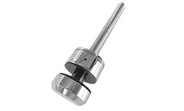 Комплект торцевого крепления несущего стекла, шпилька М16 AISI304, гайка-шайба Ø50х10мм, с регулировкой вылета 25-39мм, полированный, AISI 304 k277-11 купить в Казани