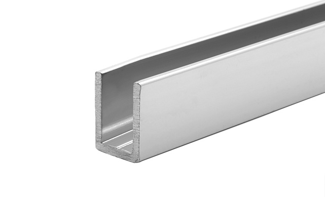 П-образный профиль для неподвижных стекол 8 мм, 19x13, L=3000, алюминий полированный t756-3000 AL П-образный профиль для неподвижных стекол 8 мм, 19x13, L=3000, алюминий полированный t756-3000 AL