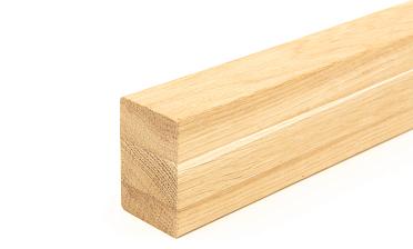 Дубовый поручень 60х40 некрашеный БЕЗ ПАЗА, Премиум Ф-1196 купить в Казани