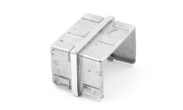 Соединитель для поручня с пазом 40х60 мм, полированный (AISI 304) k541 купить в Казани