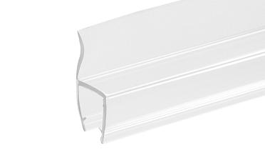 Уплотнитель для стекла в душевую кабину 8 мм, стекло-стекло 2200 мм жесткий ус t201 купить в Казани