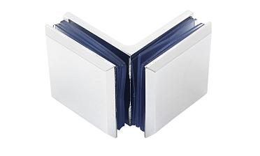 Коннектор для душевой кабины стекло-стекло 90° 45х45 мм латунь-хром, полированный  t735 PC купить в Казани