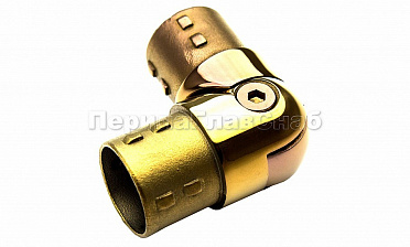 Поворот литой, внутренний, шарнирный, под Ø38.1 мм, под золото (AISI 304) Фk250-88 купить в Казани Поворот литой, внутренний, шарнирный, под Ø38.1 мм, под золото (AISI 304) Фk250-88 купить в Казани