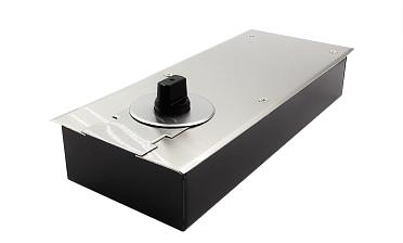 Доводчик для стеклянной двери до 80 кг EN2, напольный, 500 тыс. циклов, нержавеющая сталь AISI 304, шлифованная t182 SSS купить в Казани