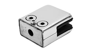 Стеклодержатель штампованный, под стекло 8 мм (4+4 мм), на плоскость 40х24х48 полированный (AISI 304) k352 купить в Казани