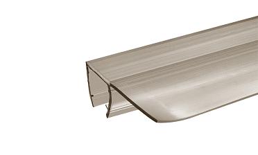 Уплотнитель для стекла 8 мм, полупрозрачный черный, 90°, стекло-стекло 2200 мм t215-2 BL купить в Казани