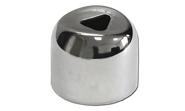 Наконечник штампованный (СПС) прямой 90° на трубу Ø25 мм, для поручня Ø38.1 мм, полированный, нержавеющий, AISI 304, k071 купить в Казани