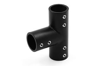 Соединитель-тройник для трубы 19 мм, нержавеющая сталь AISI 304, черная t902 BZn купить в Казани