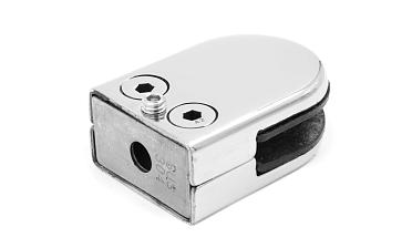 Стеклодержатель штампованный под стекло 10 мм (5+5 мм), на плоскость 40х24х54 полированный (AISI 304) k539-10 купить в Казани