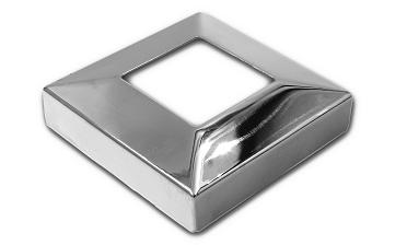 Низ стойки под трубу 40х40 мм, 82х82х0.8, высота 22 мм, полированный (AISI 304) k076 купить в Казани