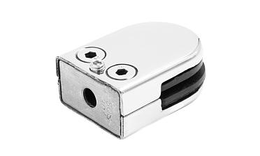 Стеклодержатель штампованный, под стекло 8 мм (4+4 мм), на плоскость 39х24х55 полированный (AISI 304) k539-2 купить в Казани