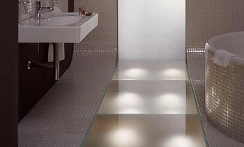 Стеклянные полы в ванной в Казани. Готовые проекты ПерилаГлавСнаб